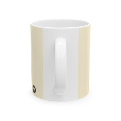 "Monochrome Shapes" - The Alien Ceramic Mug 11oz Minimalism