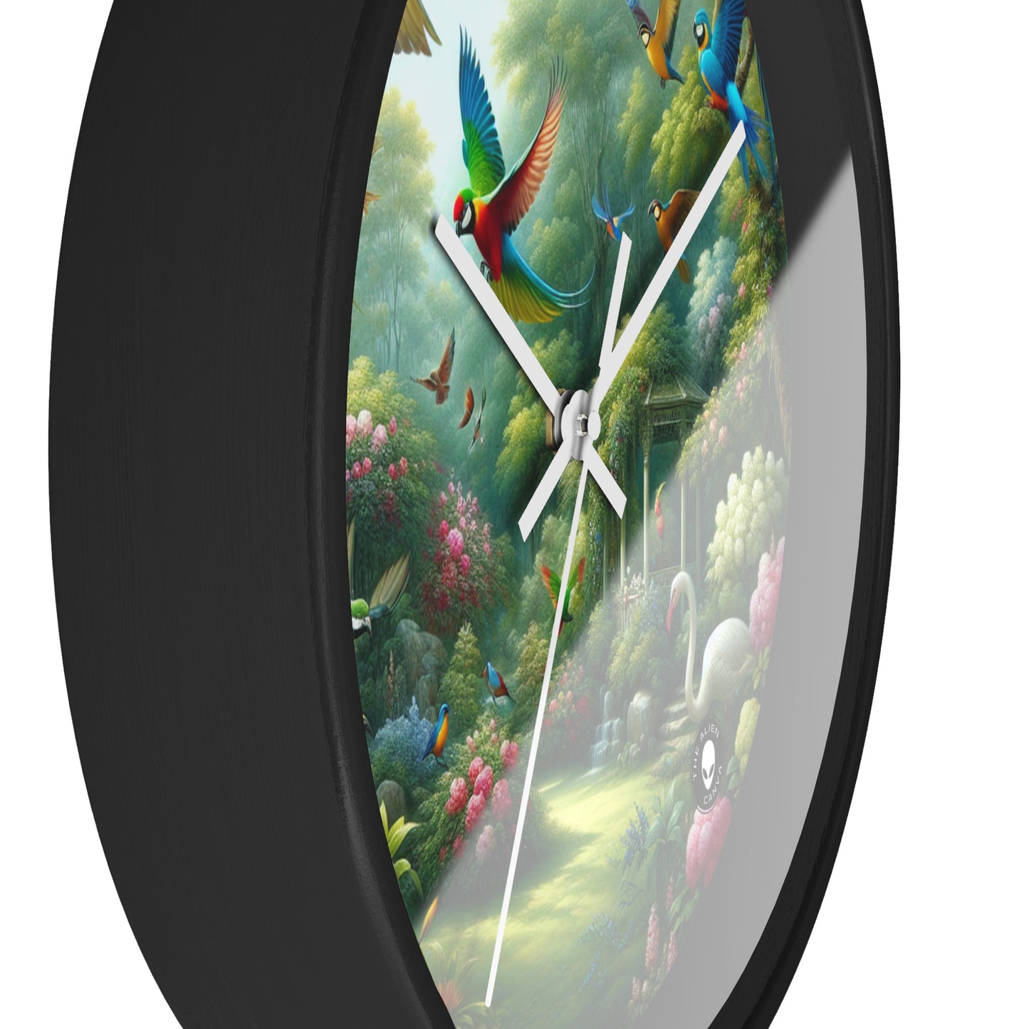 "Exotic Bird Haven" - L'horloge murale extraterrestre