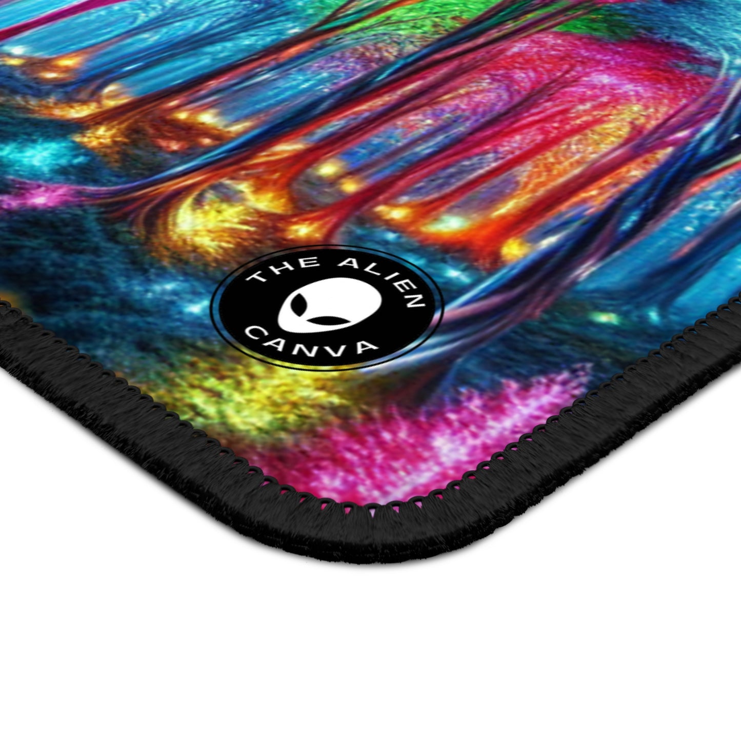 "Crystal Glow: The Enchanted Forest" - The Alien Gaming Mouse Pad