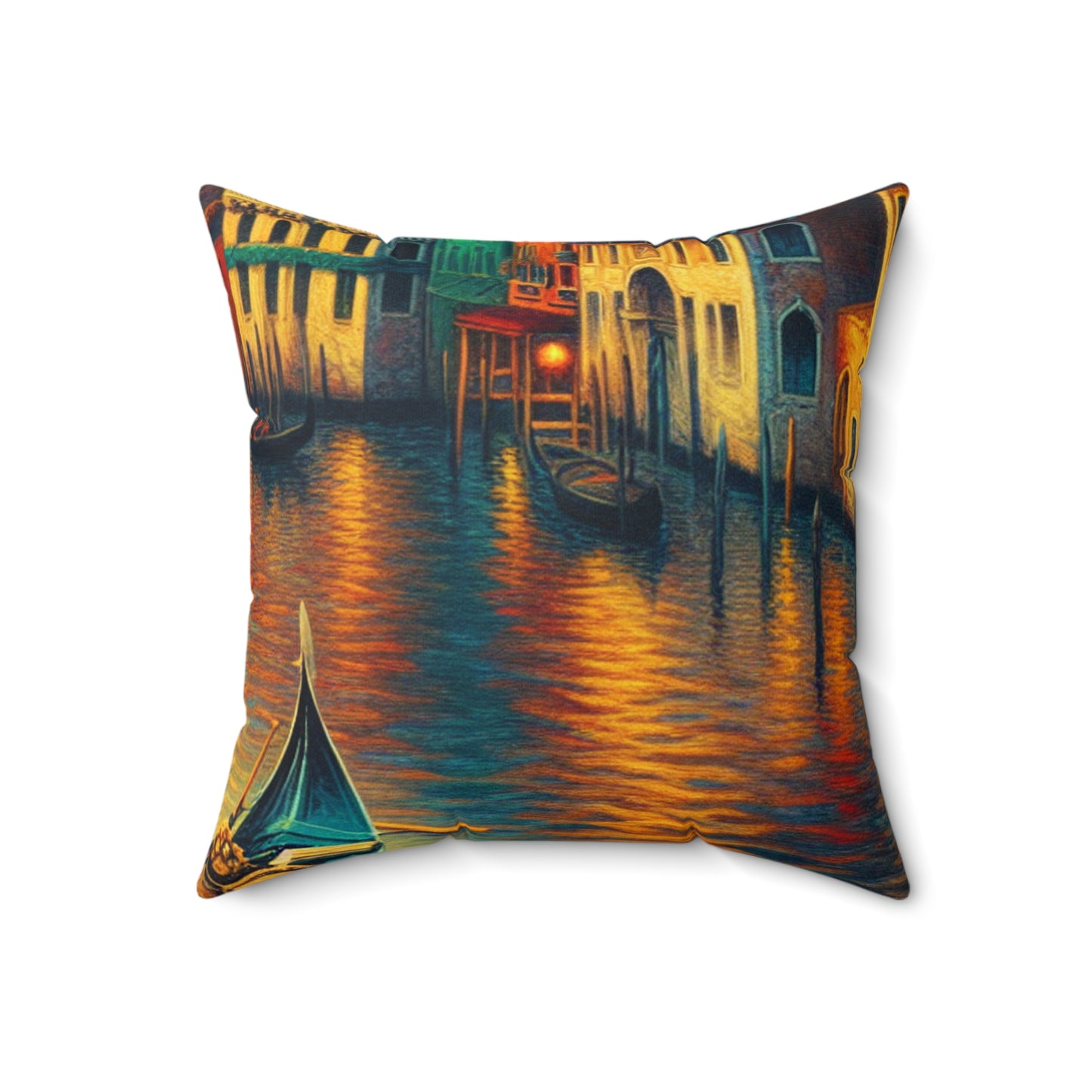 "Venetian Dreaming" - The Alien Spun Polyester Square Pillow Venetian School Style