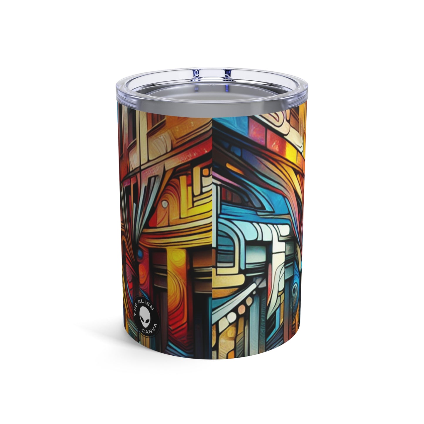 "Urban Ecosystem: A Graffiti Fusion" - The Alien Tumbler 10oz Graffiti Art