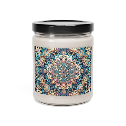 "Flight of Geometry: Algorithmic Art Inspired by Avian Movement" - The Alien Scented Soy Candle 9oz Algorithmic Art