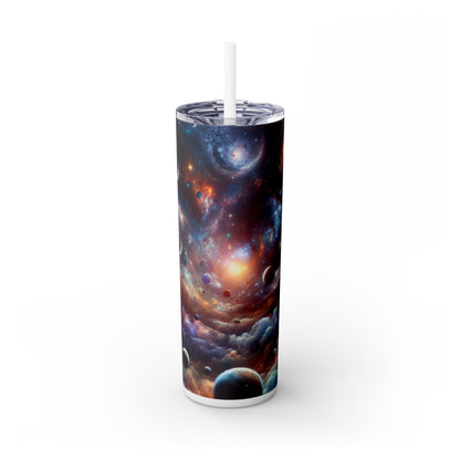 "Symphonie Galactique" - The Alien Maars® Skinny Tumbler avec Paille 20oz