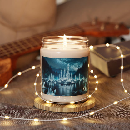 "Crystal Grove: Starlit Reflections" - The Alien Scented Soy Candle 9oz