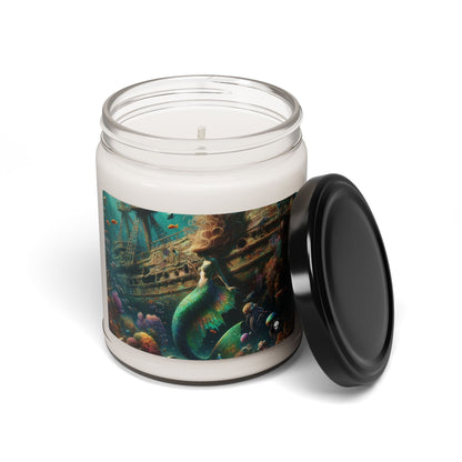 "Mermaid's Treasure: Exploring the Sunken Shipwreck" - The Alien Scented Soy Candle 9oz