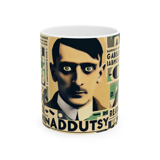 "Cacophonie de la folie banale : un collage dadaïste" - La tasse en céramique extraterrestre 11oz Dadaïsme