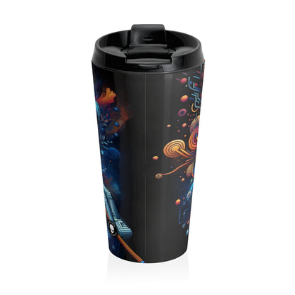 "Enchanted Forest: A Digital Art Masterpiece" - The Alien Stainless Steel Travel Mug Digital Art