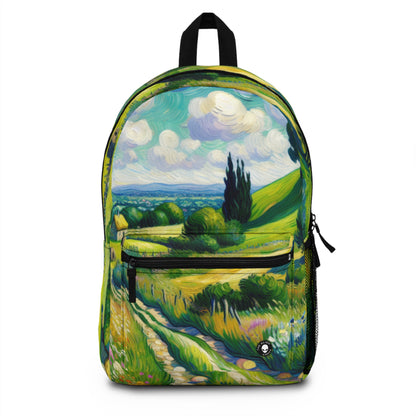 "Mystical Morning: A Post-Impressionist Journey into a Vibrant Dawn" - The Alien Backpack Post-Impressionism