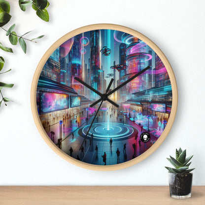 "Évolution numérique : une expérience artistique technologique" - The Alien Wall Clock Electronic Art