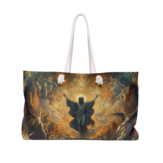 "Mystical Reflections: A Symbolic Journey Through the Looking Glass" - The Alien Weekender Bag Symbolism