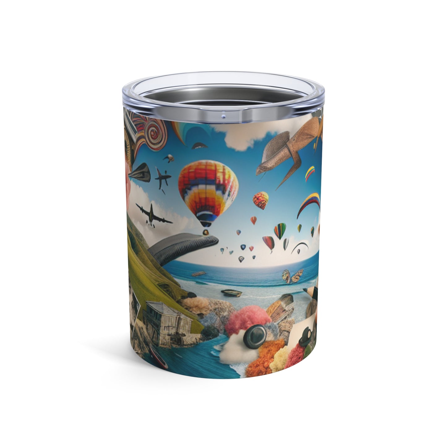 "Métropole NatureTech : une vision de coexistence harmonieuse" - Photomontage Alien Tumbler 10oz