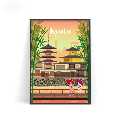 World City Travel Poster Wall Decoration