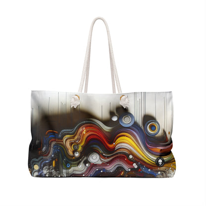 "Urban Chaos: A Neo-Expressionist Cityscape" - The Alien Weekender Bag Neo-Expressionism