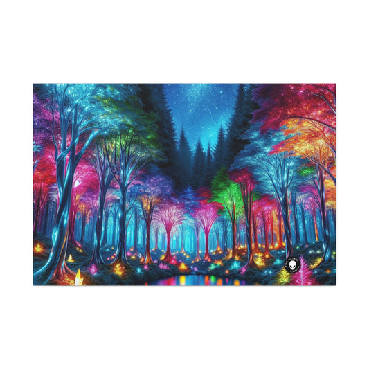 "Crystal Glow: The Enchanted Forest" - The Alien Canva