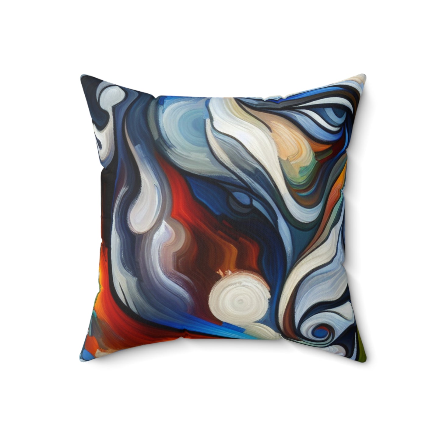 "Stirrings of the Soul" - The Alien Spun Polyester Square Pillow Expressionism