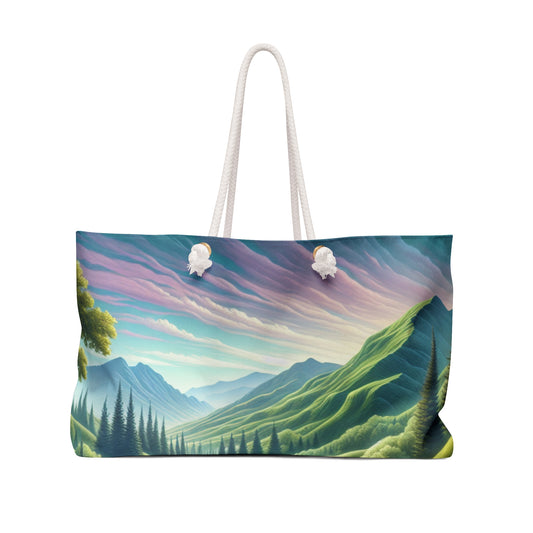 "Seasons in Serenity: Un viaje de arte ambiental" - The Alien Weekender Bag Arte ambiental