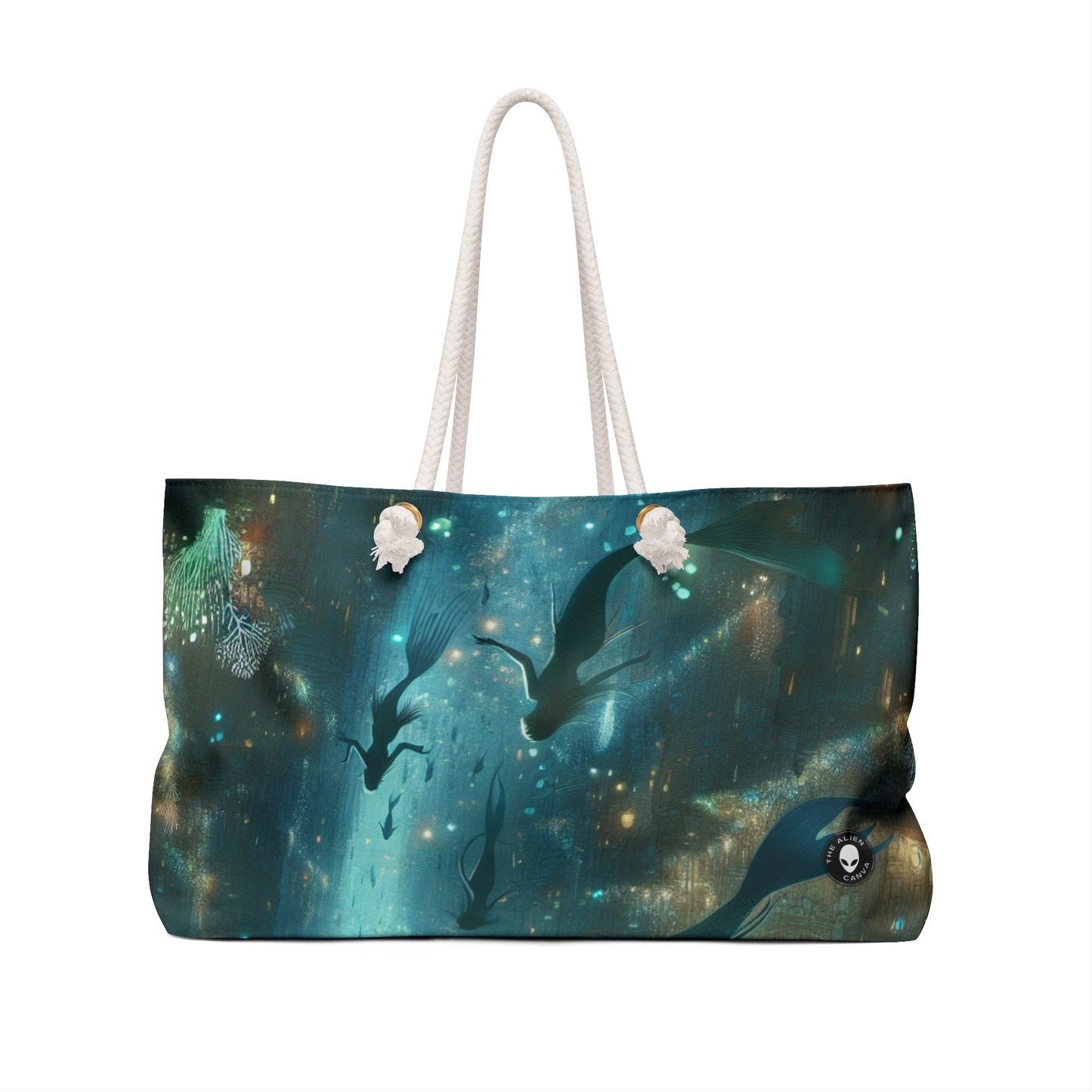 "Enchantment Below: A Bioluminescent Underwater Metropolis" - The Alien Weekender Bag