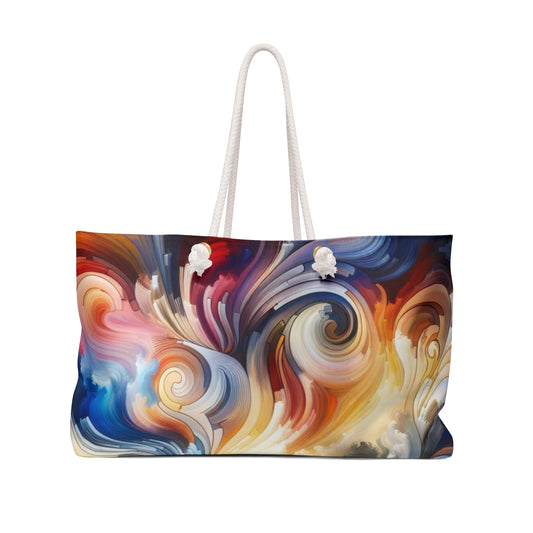 "Nature's Tranquil Symphony: A Lyrical Abstraction Masterpiece" - The Alien Weekender Bag Lyrical Abstraction