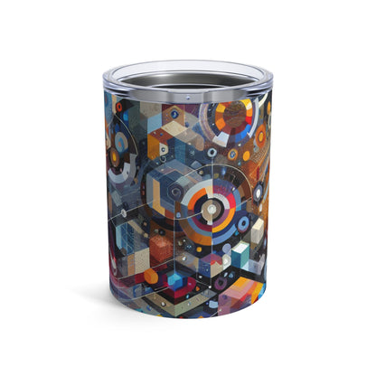 "A Geometric Moment In Time" - The Alien Tumbler 10oz Digital Art