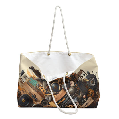 "Nature's Harmony: Assemblage Art with Found Objects" - The Alien Weekender Bag Assemblage Art