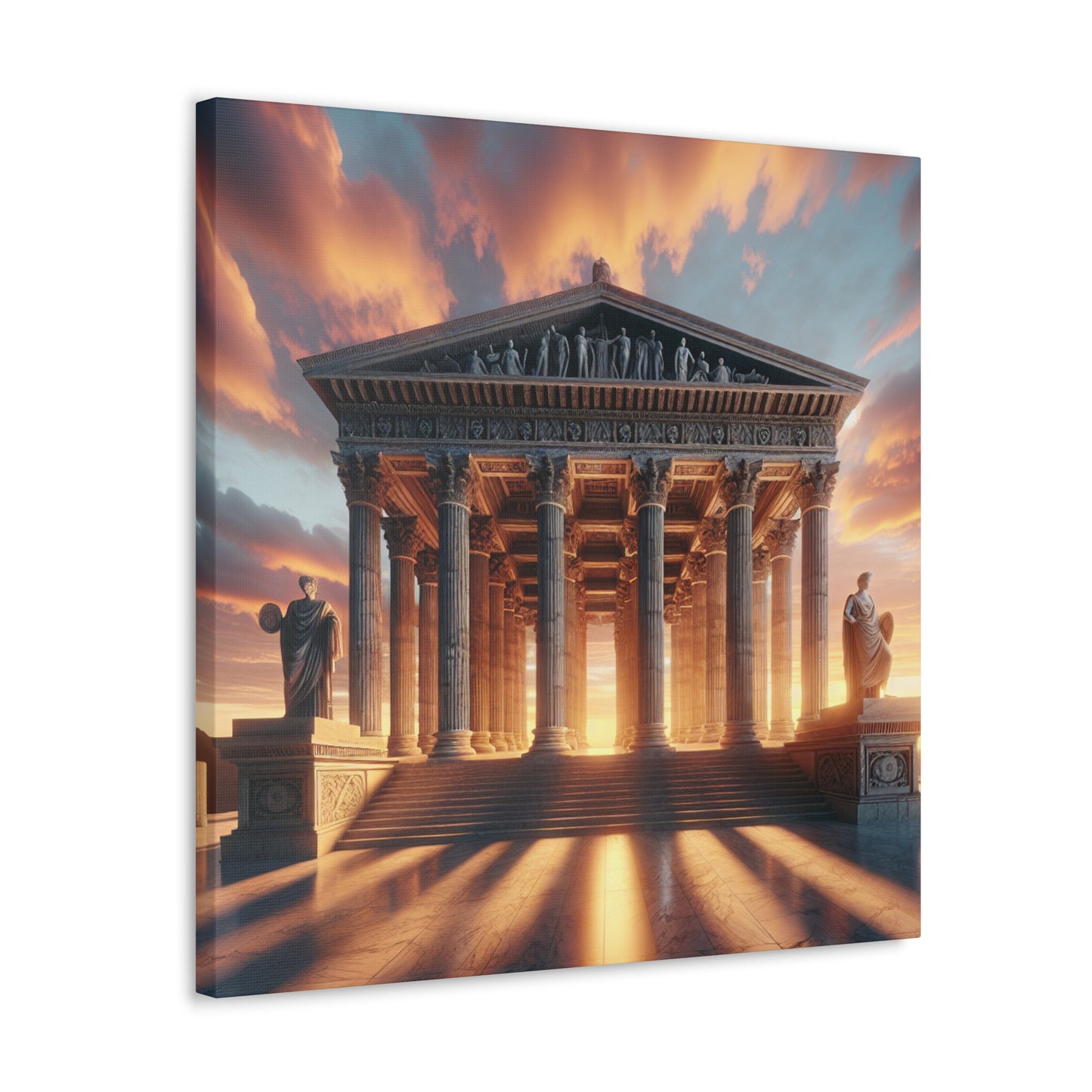 "Warm Glow of the Grecian Temple" - The Alien Canva Neoclassicism Style