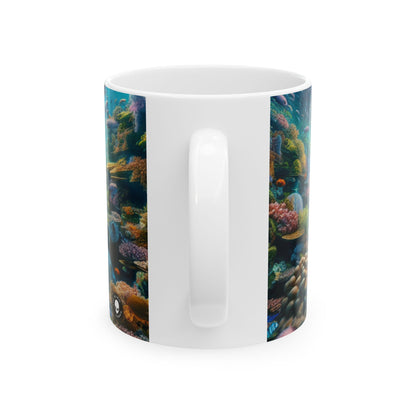 "Beneath the Surface: An Underwater Wonderland" - The Alien Ceramic Mug 11oz