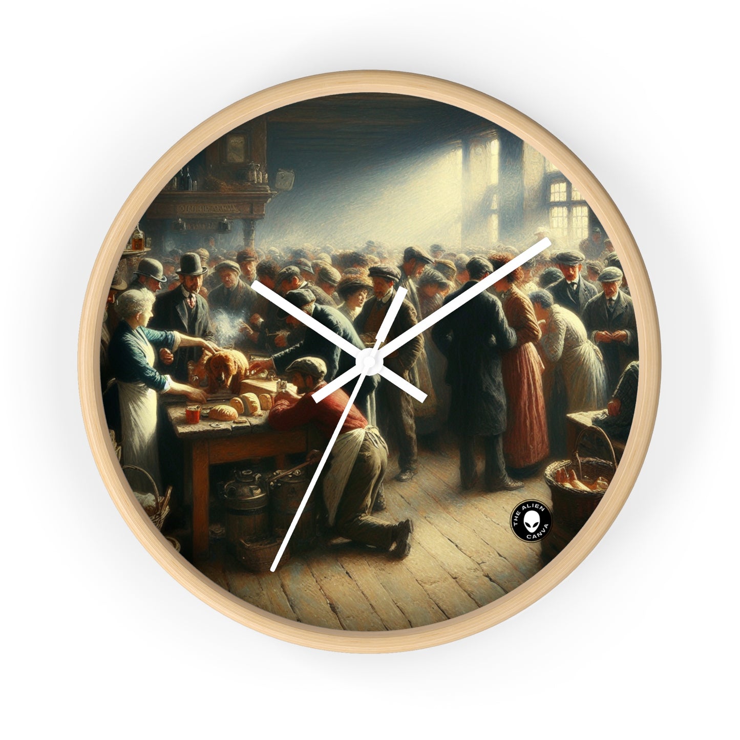 Title: "Conversations for Change" - The Alien Wall Clock Social Realism