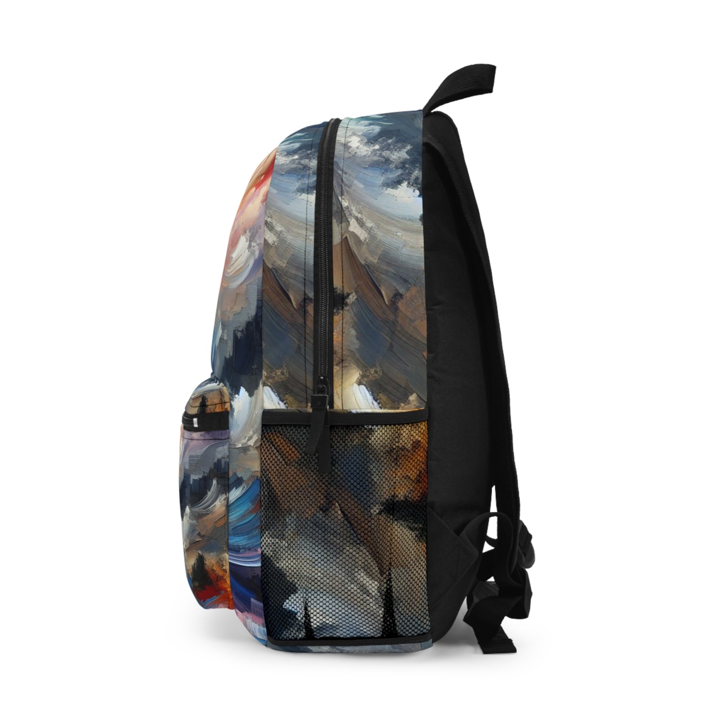 "Abstract Landscape: Exploring Emotional Depths Through Color & Texture" - The Alien Backpack Abstract Expressionism Style