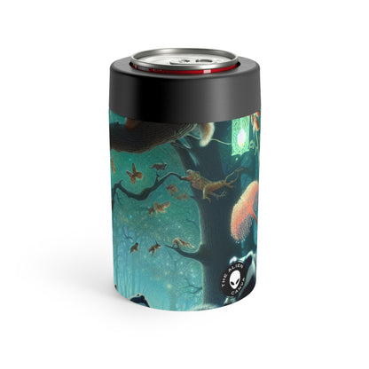 "Mystical Menagerie: Creatures frolicking in an enchanted forest" - The Alien Can Holder