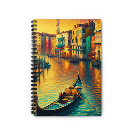 "Venetian Dreaming" - The Alien Spiral Notebook (Ruled Line) Venetian School Style