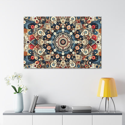 "Nature's Harmony: Floral Mandala Art" - The Alien Canva Pattern Art