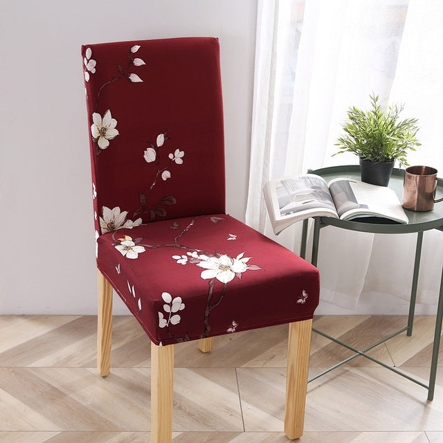 Printed dining chair cover