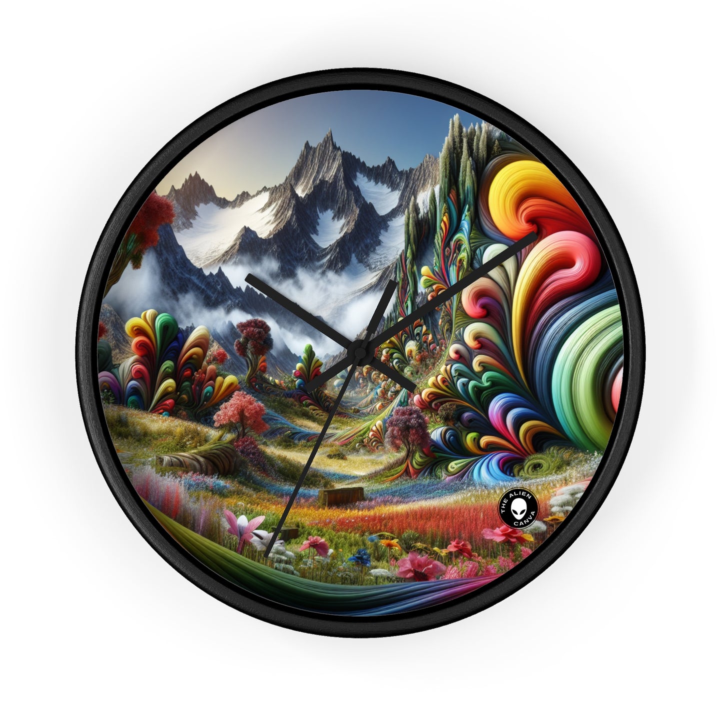 "Candy Mountains and Whimsical Valleys" - The Alien Wall Clock