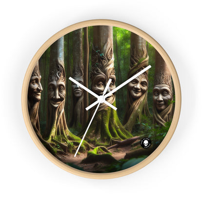 « La forêt bavarde : conversations entre les arbres » - L'horloge murale extraterrestre