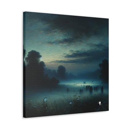 "Misty Twilight : un voyage tonaliste vers une sérénité silencieuse" - The Alien Canva Tonalism