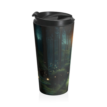 « Enchanted Night » – La tasse de voyage en acier inoxydable Alien