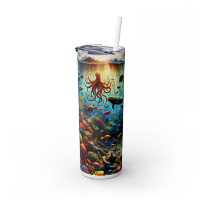 "Underwater Wonderland" - The Alien Maars® Skinny Tumbler with Straw 20oz