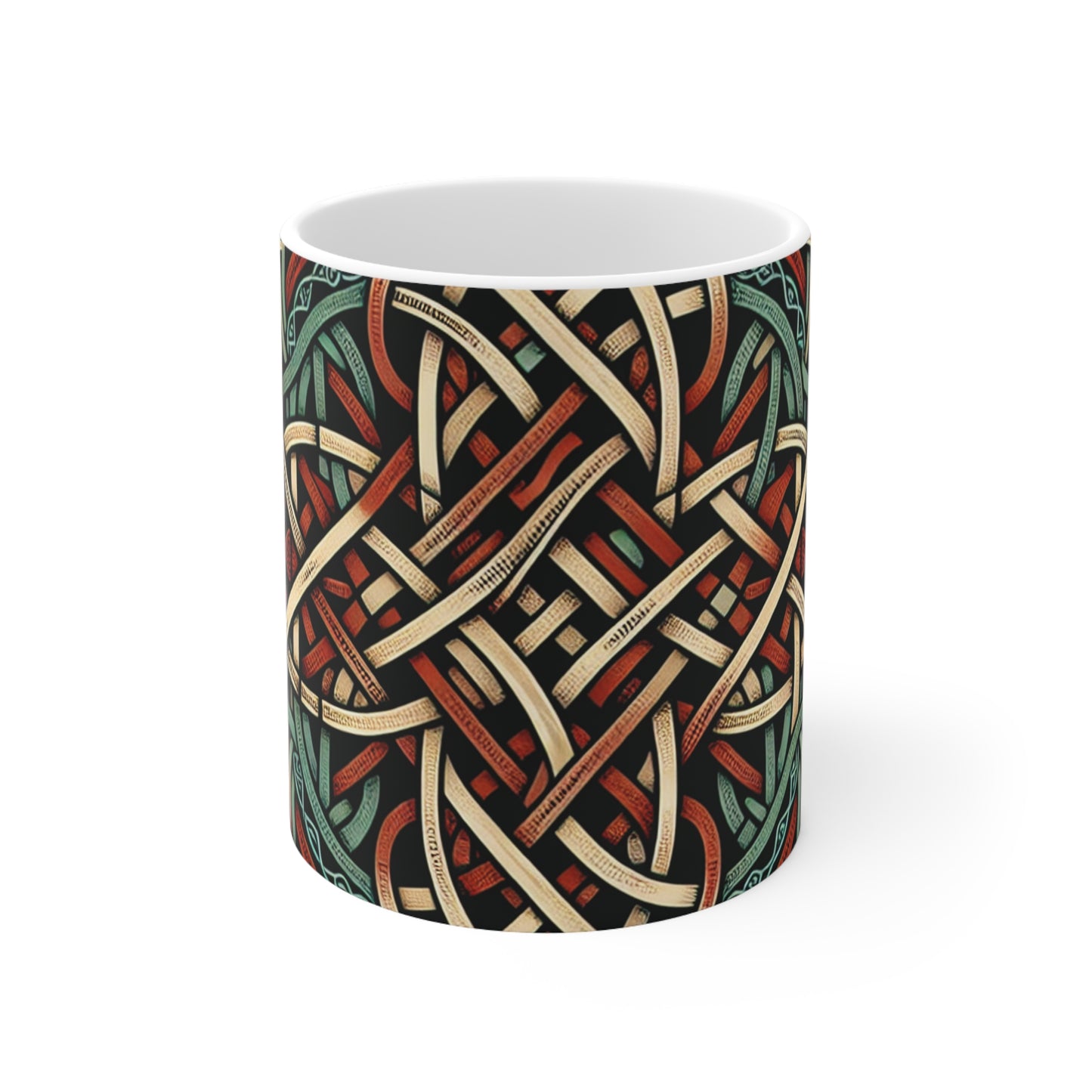 "Majestic Celtic Vision: A Mesmerizing Artwork Inspired by the Cliffs of Moher" - The Alien Ceramic Mug 11oz Celtic Art