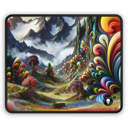 « Candy Mountains et Whimsical Valleys » - Le tapis de souris de jeu Alien