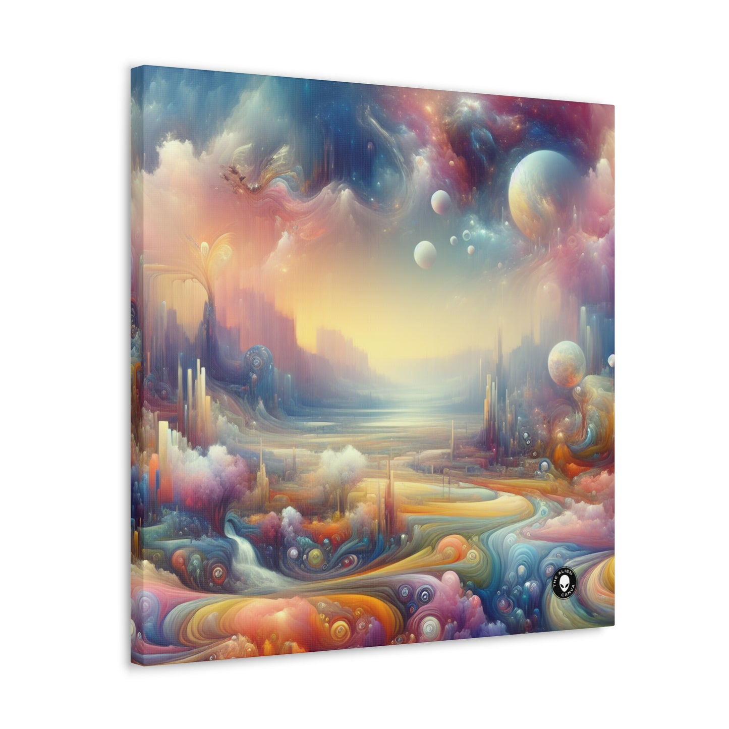 "Dreamscape Delights: A Surreal Painting" - The Alien Canva