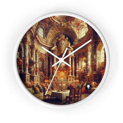 "Masquerade Majesty: A Regal Baroque Ballroom" - The Alien Wall Clock Baroque