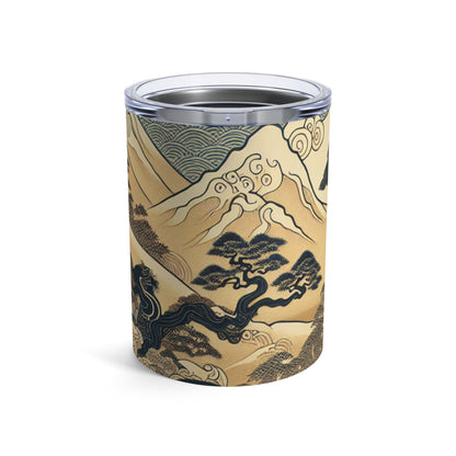 "The Festive Dreams of Edo" - The Alien Tumbler 10oz Ukiyo-e (Japanese Woodblock Printing)