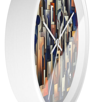 "Enigma Realms: A World of Surreal Beauty" - The Alien Wall Clock Metaphysical Art