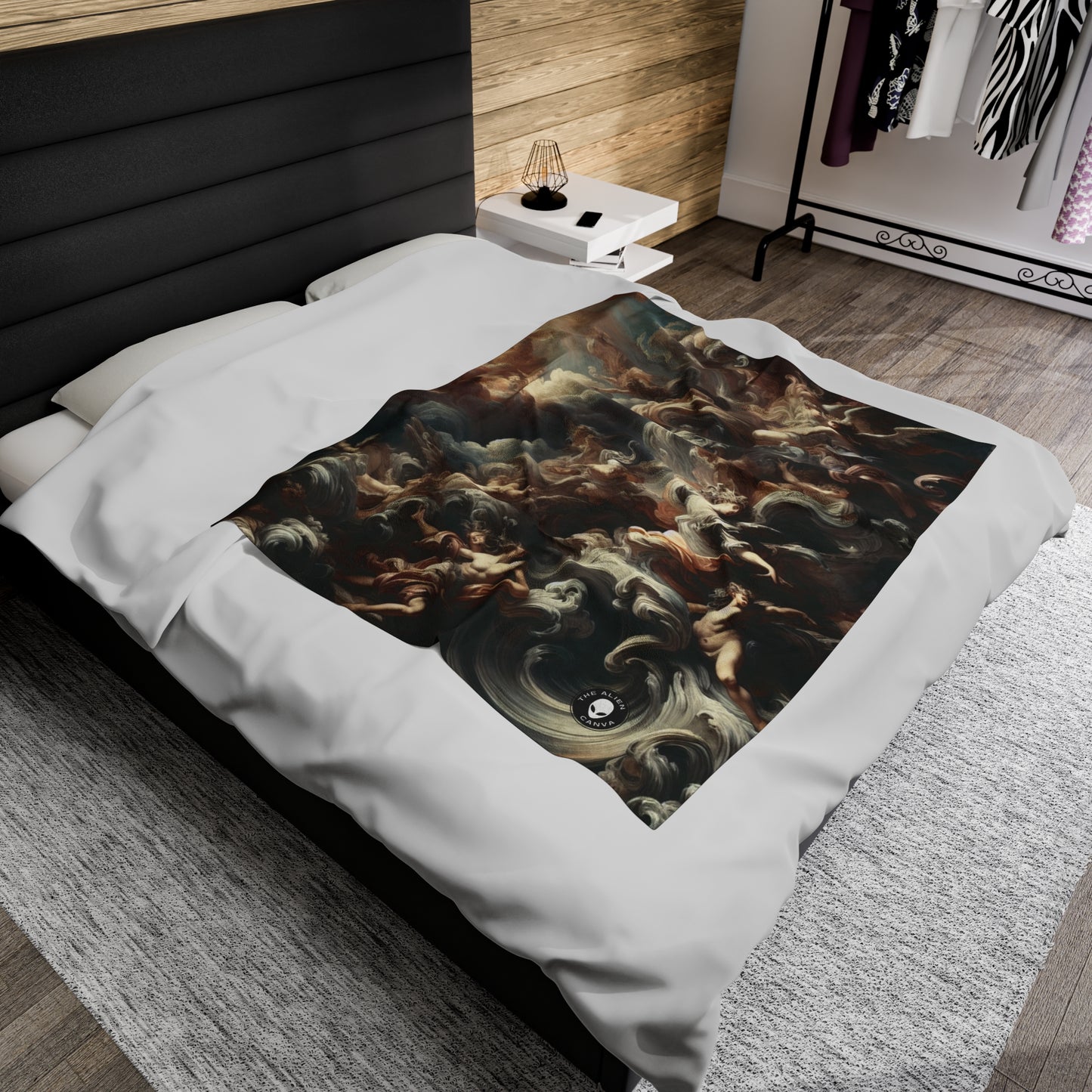 "Majestic Ballroom: A Baroque Affair" - The Alien Velveteen Plush Blanket Baroque