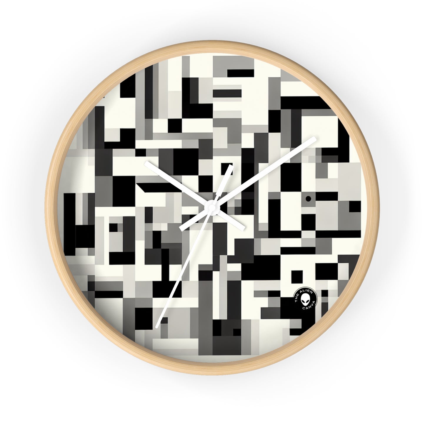 "Cityscape in Analytical Cubism" - The Alien Wall Clock Analytical Cubism