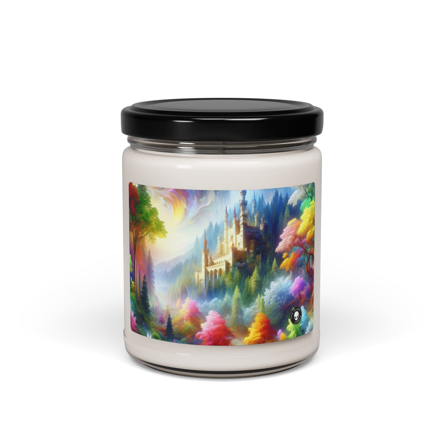 "Glowing Enchantment: The Castle in the Colorful Forest" - The Alien Scented Soy Candle 9oz