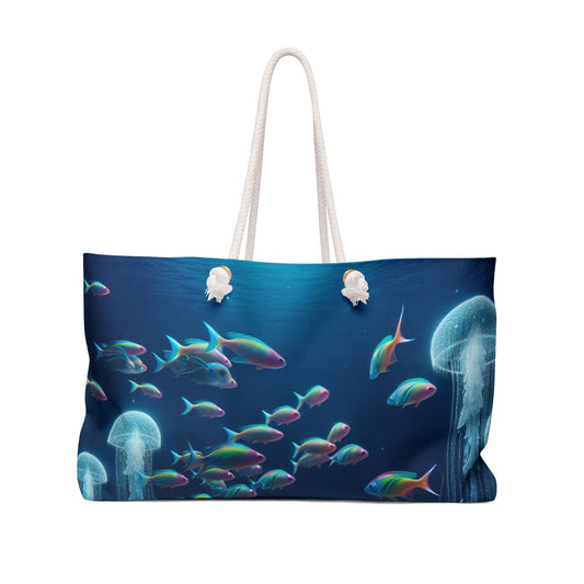 "Neon Dreams: The Underwater Wonderland" - The Alien Weekender Bag