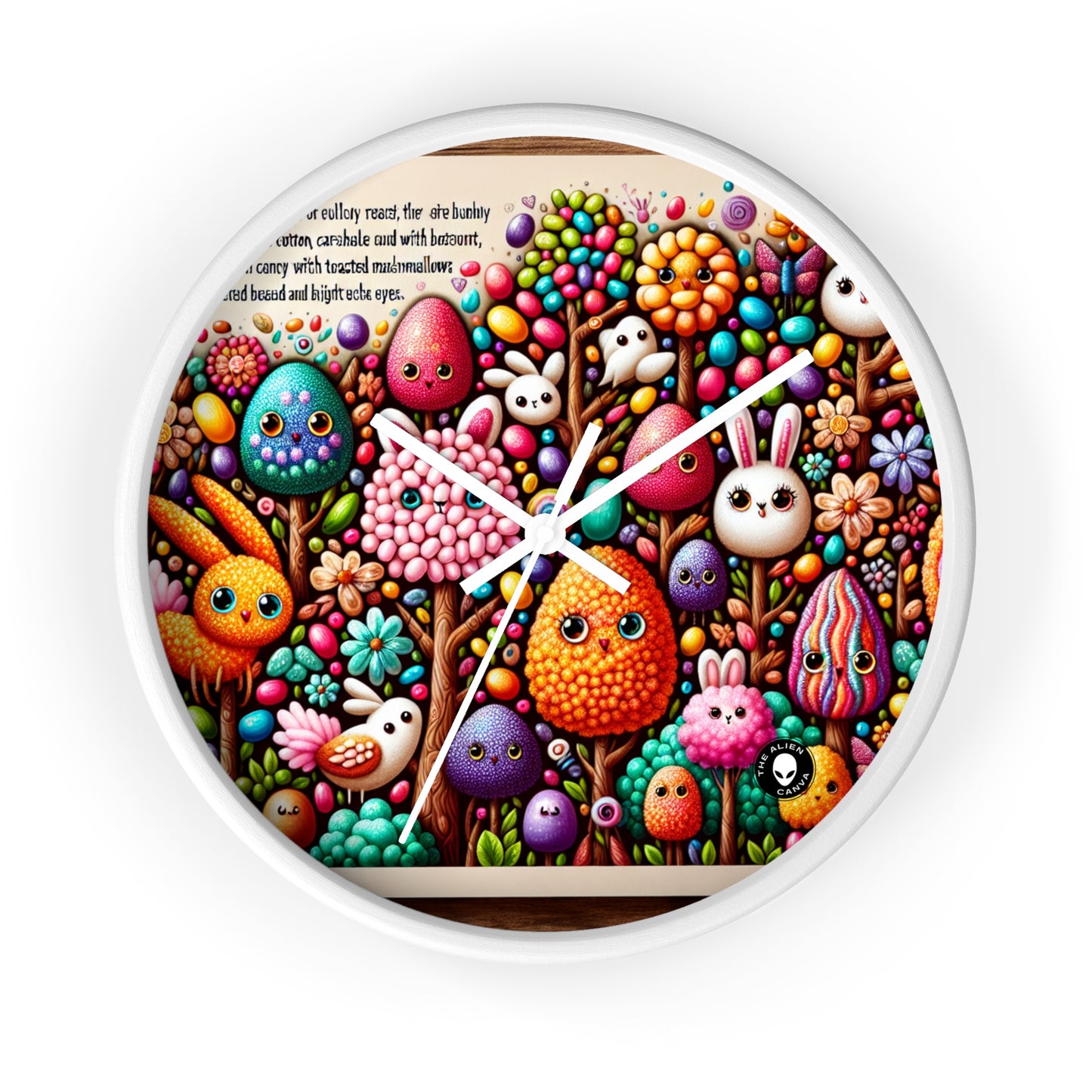 "Jellybean Forest Fantasy" - The Alien Wall Clock