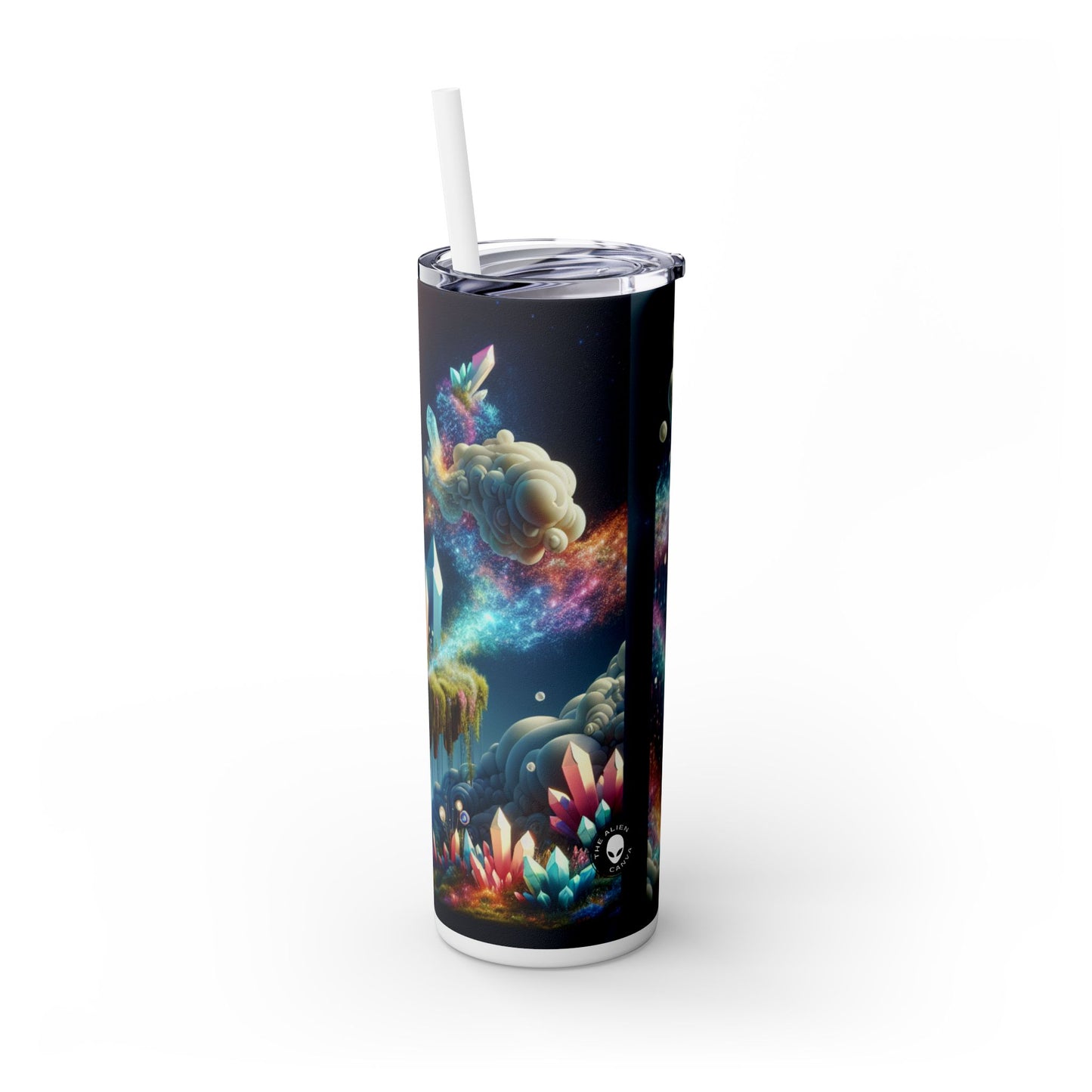 Dreamscape Delights - Vaso delgado con pajita Alien Maars® de 20 oz