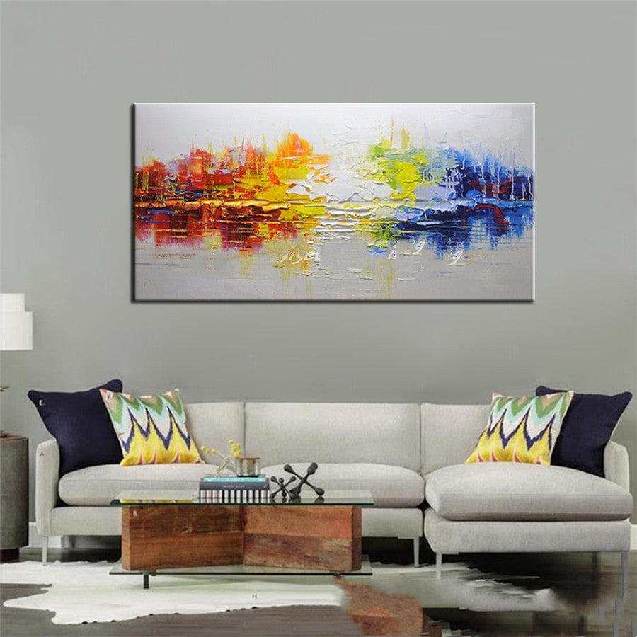 Pure Hand-painted Oil Painting Art Wall Living Room Bedroom Decorative Painting